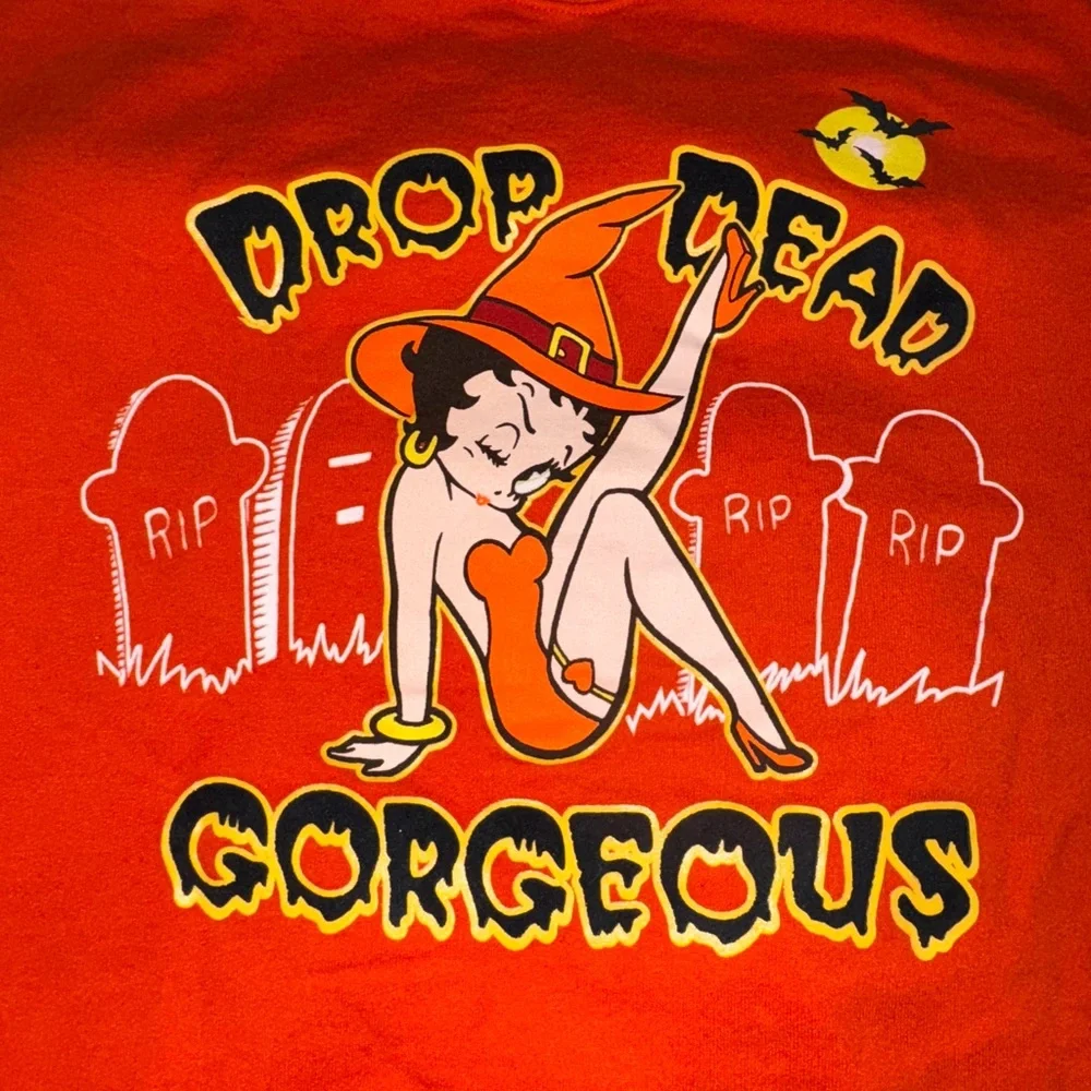 Vintage Betty Boop Halloween sweatshirt - Picture 3 of 4